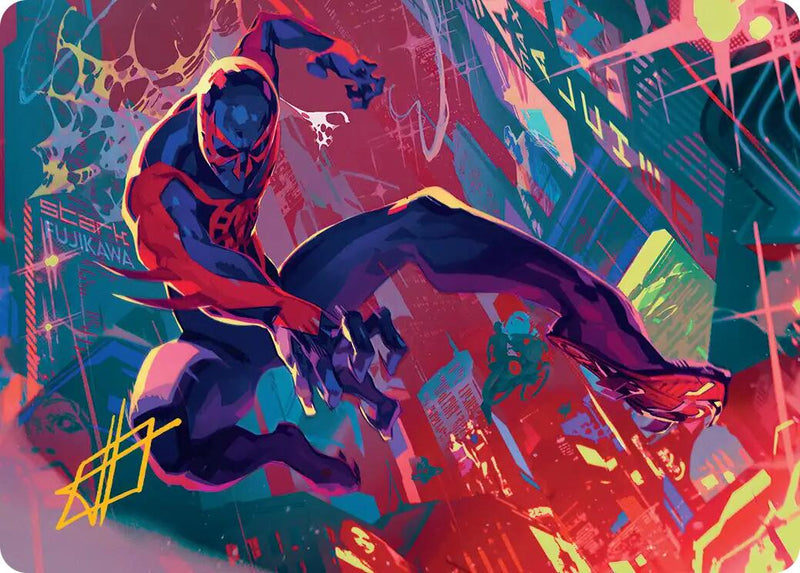 Spider-Man 2099 Art Card (Gold-Stamped Signature) [Marvel's Spider-Man Art Series] - Destination Retro