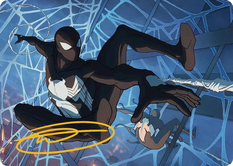 Symbiote Spider-Man Art Card (Gold-Stamped Signature) [Marvel's Spider-Man Art Series] - Destination Retro