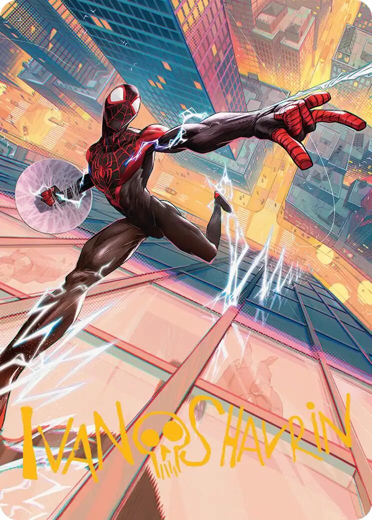 Ultimate Spider-Man Art Card (Gold-Stamped Signature) [Marvel's Spider-Man Art Series] - Destination Retro