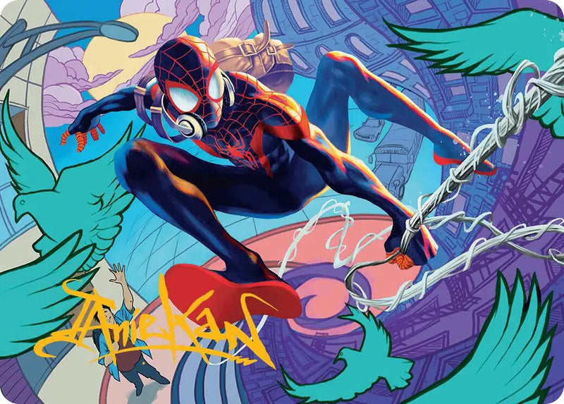 Spider-Man, Brooklyn Visionary Art Card (Gold-Stamped Signature) [Marvel's Spider-Man Art Series] - Destination Retro