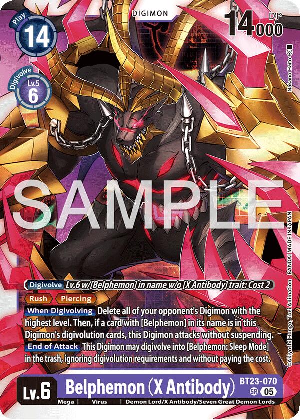 Belphemon [BT23-070] (X Antibody) [Hackers' Slumber] - Destination Retro