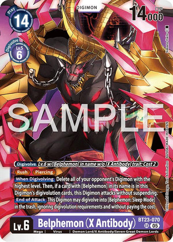 Belphemon [BT23-070] (X Antibody) [Hackers' Slumber] - Destination Retro