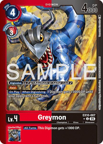 Greymon [EX10-007] (Limited Foil) [Sinister Order] - Destination Retro