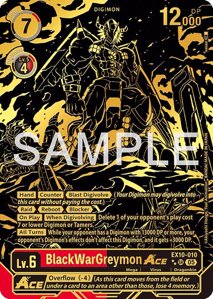 BlackWarGreymon ACE [EX10-010] (Rare Pull) [Sinister Order] - Destination Retro