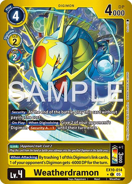 Weatherdramon [EX10-014] (Limited Foil) [Sinister Order] - Destination Retro