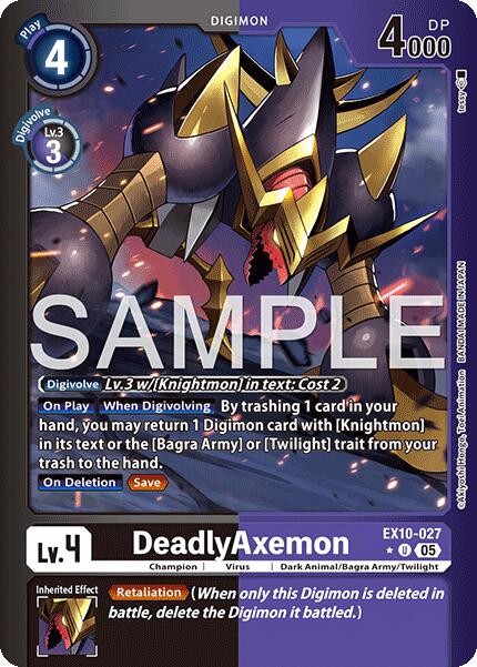 DeadlyAxemon [EX10-027] (Limited Foil) [Sinister Order] - Destination Retro