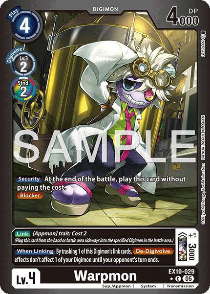Warpmon [EX10-029] (Limited Foil) [Sinister Order] - Destination Retro
