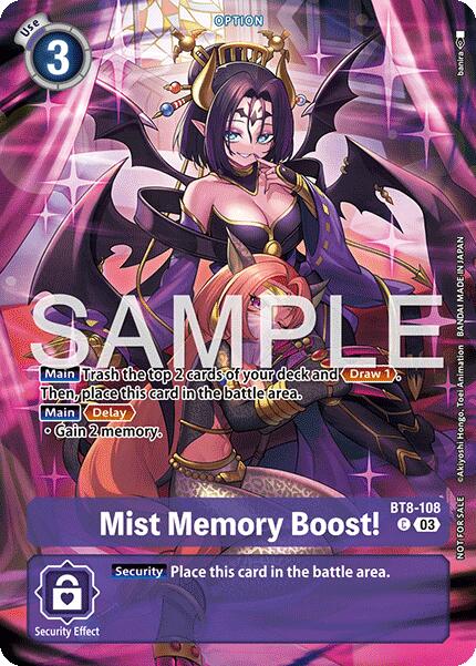 Mist Memory Boost! [BT8-108] (Sinister Order Legend Pack) [Sinister Order] - Destination Retro