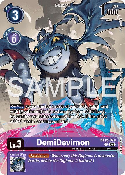 DemiDevimon [BT15-070] (Sinister Order Legend Pack) [Sinister Order] - Destination Retro