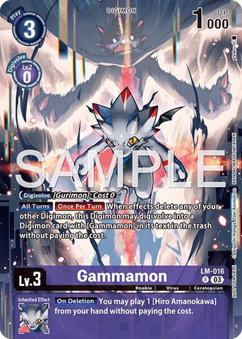 Gammamon [LM-016] (Sinister Order Legend Pack) [Sinister Order] - Destination Retro