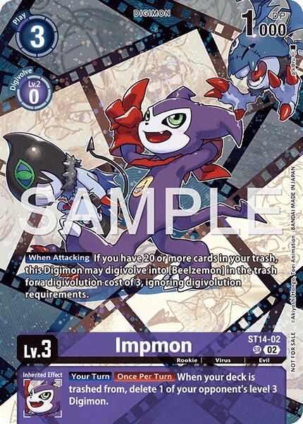 Impmon [ST14-02] (Sinister Order Legend Pack) [Starter Deck: Beelzemon Advanced Deck Set] - Destination Retro