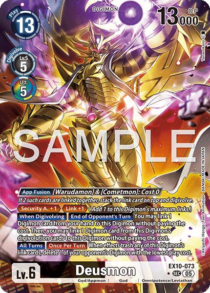 Deusmon [EX10-073] (Alternate Art) [Sinister Order] - Destination Retro