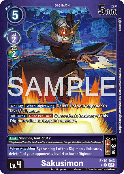 Sakusimon [EX10-043] (Limited Foil) [Sinister Order] - Destination Retro