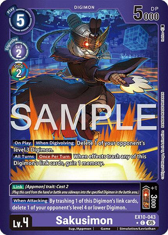 Sakusimon [EX10-043] (Limited Foil) [Sinister Order] - Destination Retro