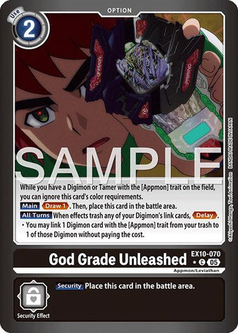 God Grade Unleashed [EX10-070] (Limited Foil) [Sinister Order] - Destination Retro