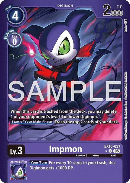 Impmon [EX10-037] (Limited Foil) [Sinister Order] - Destination Retro