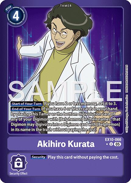 Akihiro Kurata [EX10-066] (Limited Foil) [Sinister Order] - Destination Retro