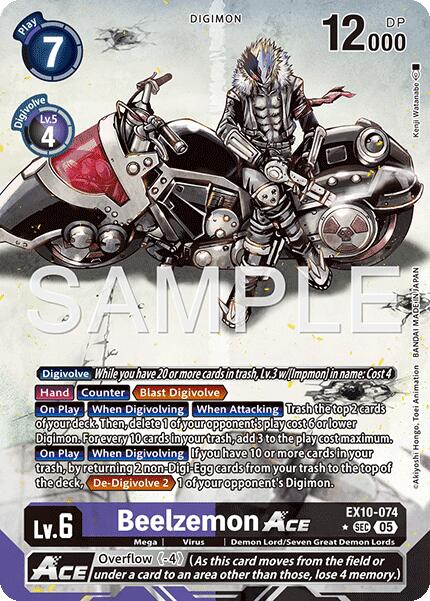 Beelzemon ACE [EX10-074] (Alternate Art) [Sinister Order] - Destination Retro