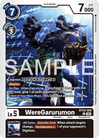 WereGarurumon [BT23-056] [Hackers' Slumber] - Destination Retro