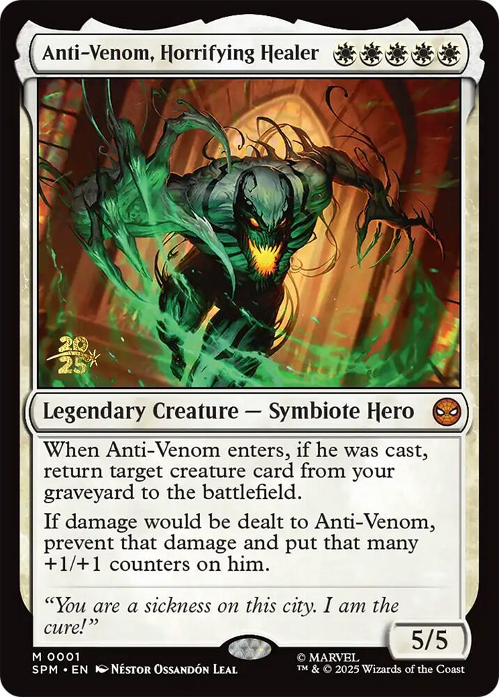 Anti-Venom, Horrifying Healer [Marvel's Spider-Man Prerelease Promos] - Destination Retro
