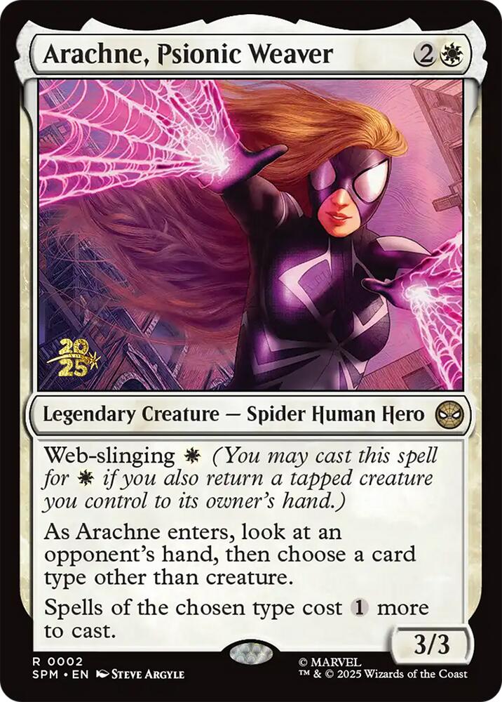 Arachne, Psionic Weaver [Marvel's Spider-Man Prerelease Promos] - Destination Retro