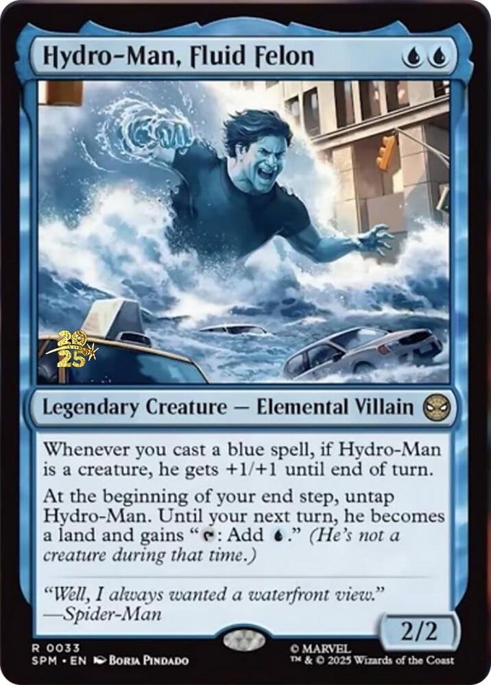 Hydro-Man, Fluid Felon [Marvel's Spider-Man Prerelease Promos] - Destination Retro