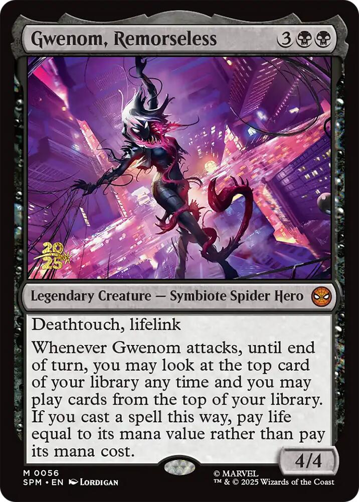 Gwenom, Remorseless [Marvel's Spider-Man Prerelease Promos] - Destination Retro