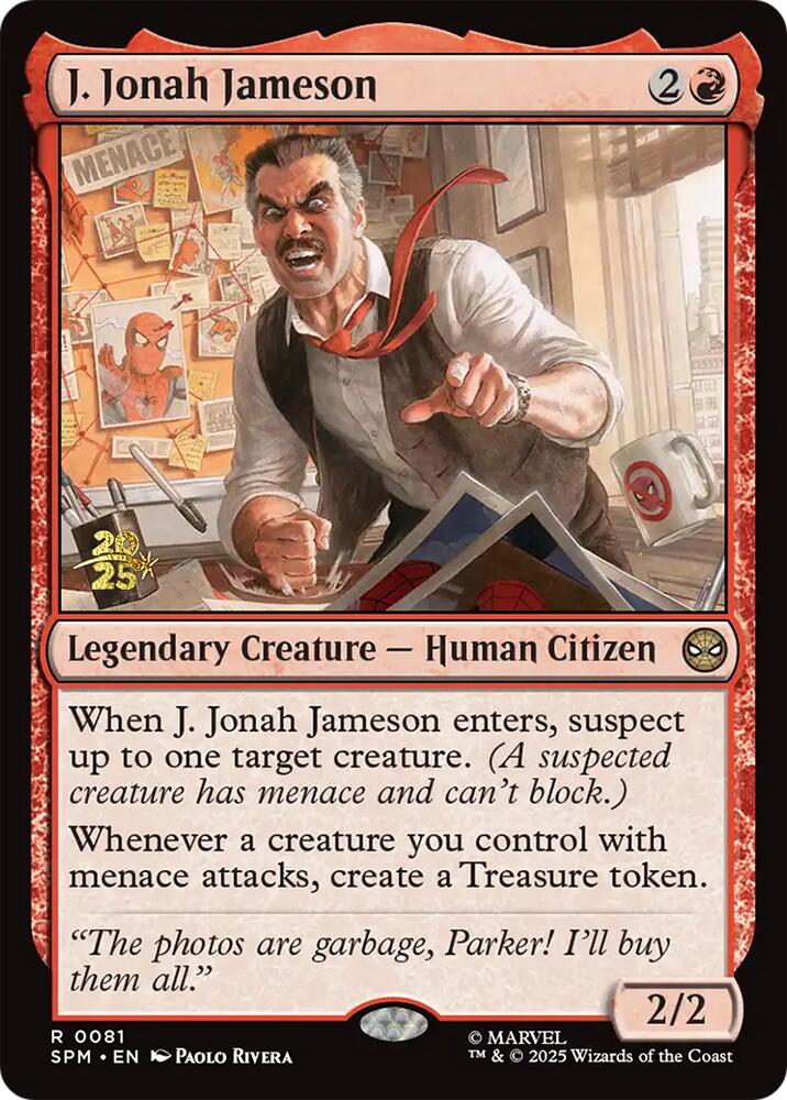 J. Jonah Jameson [Marvel's Spider-Man Prerelease Promos] - Destination Retro