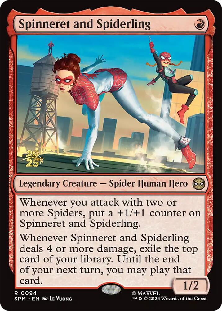 Spinneret and Spiderling [Marvel's Spider-Man Prerelease Promos] - Destination Retro