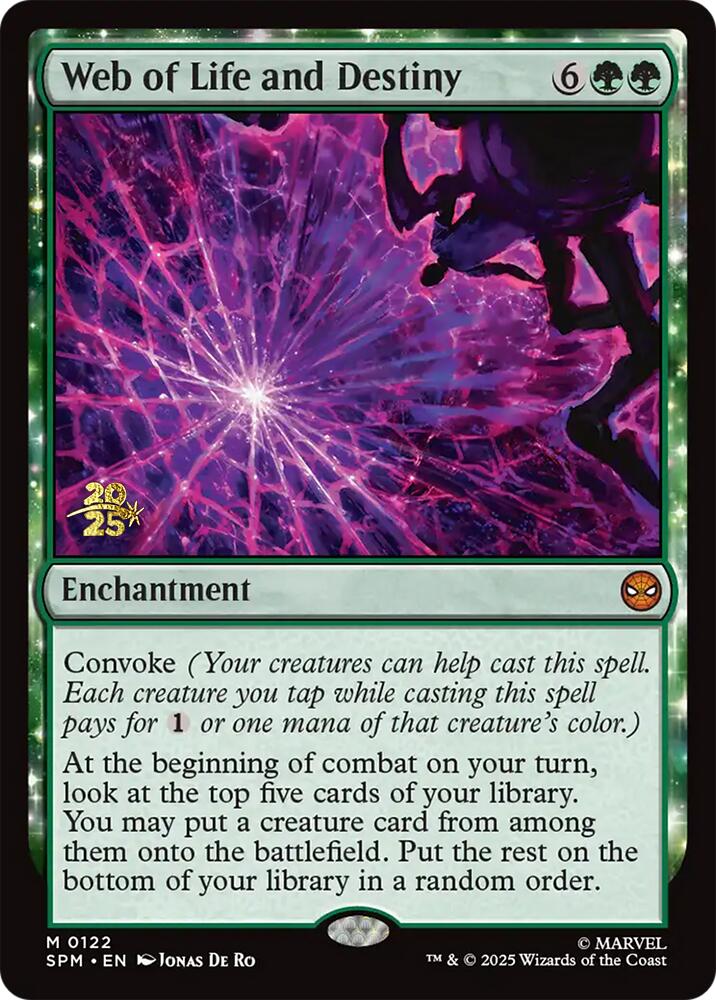 Web of Life and Destiny [Marvel's Spider-Man Prerelease Promos] - Destination Retro
