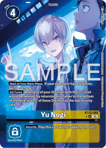 Yu Nogi [BT23-080] (Alternate Art) [Hackers' Slumber] - Destination Retro