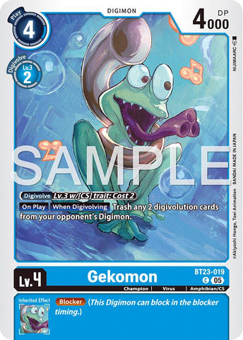 Gekomon [BT23-019] [Hackers' Slumber] - Destination Retro