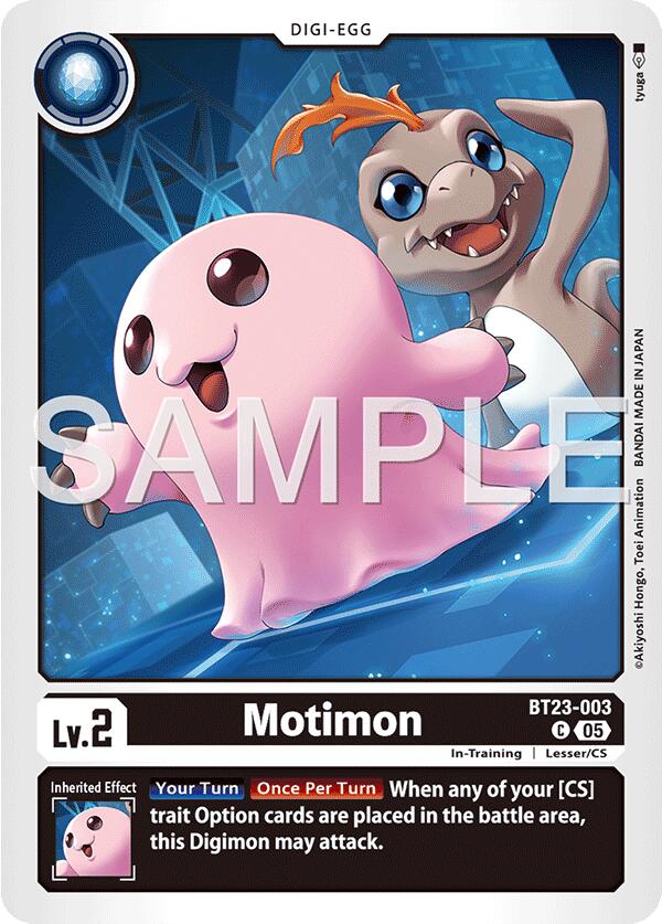 Motimon [BT23-003] [Hackers' Slumber] - Destination Retro