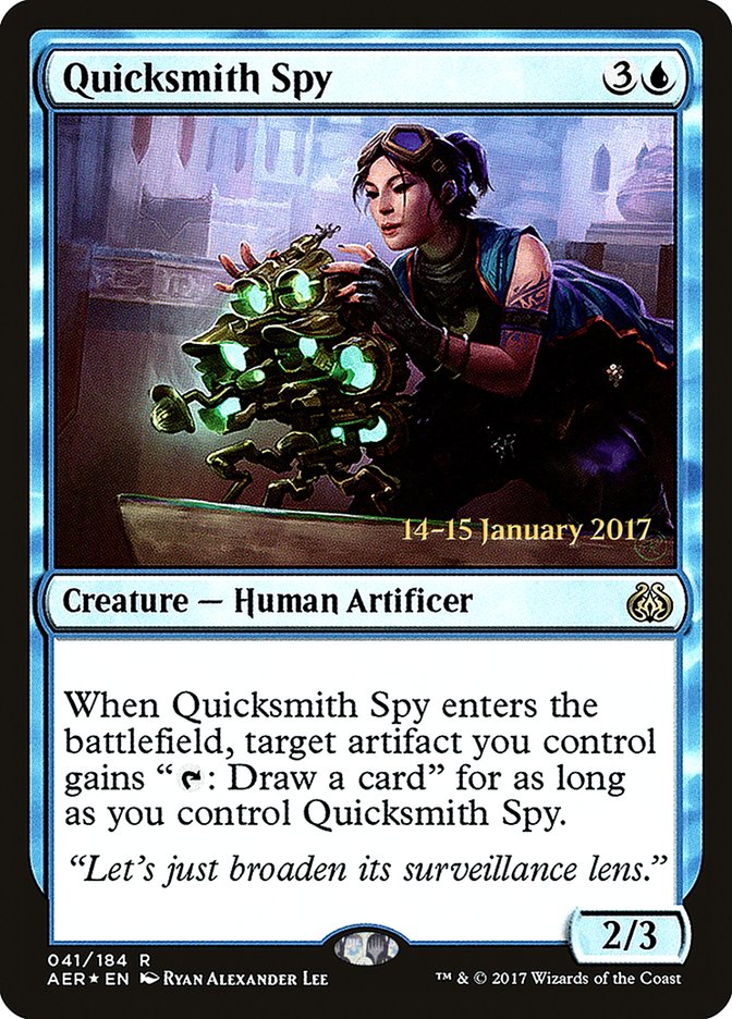 Quicksmith Spy [Aether Revolt Prerelease Promos] - Destination Retro