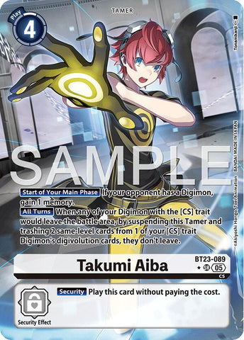 Takumi Aiba [BT23-089] (Alternate Art) [Hackers' Slumber] - Destination Retro