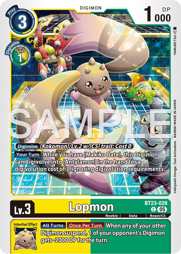 Lopmon [BT23-026] [Hackers' Slumber] - Destination Retro