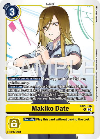 Makiko Date [BT23-082] [Hackers' Slumber] - Destination Retro