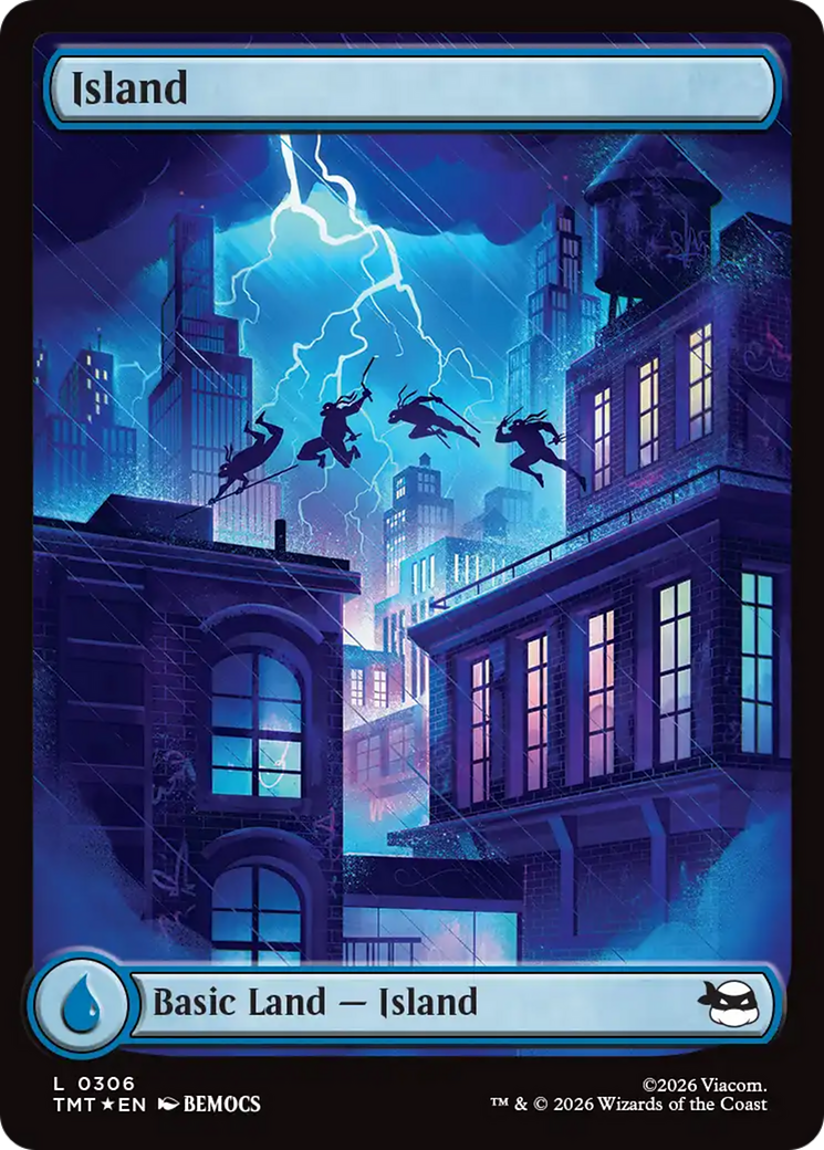 Island (0306) (Surge Foil) [Teenage Mutant Ninja Turtles] - Destination Retro