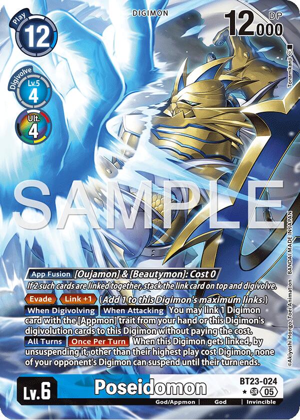 Poseidomon [BT23-024] (Alternate Art) [Hackers' Slumber] - Destination Retro