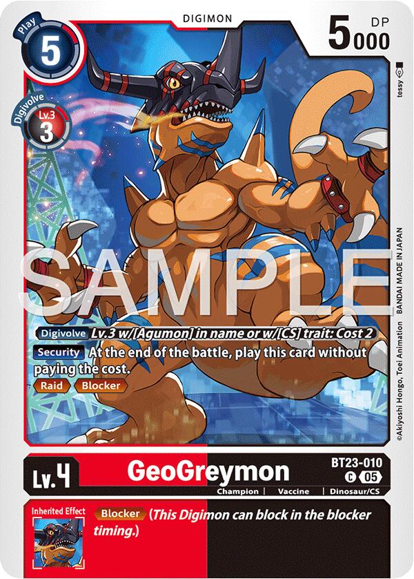 GeoGreymon [BT23-010] [Hackers' Slumber] - Destination Retro
