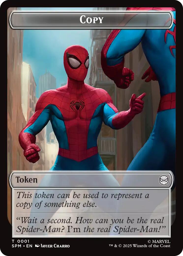 Copy // Human Citizen Double-Sided Token [Marvel's Spider-Man Tokens] - Destination Retro