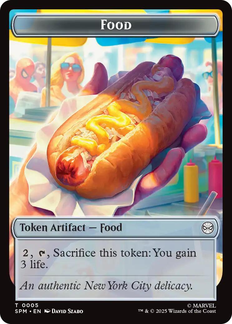 Food // Robot Double-Sided Token [Marvel's Spider-Man Tokens] - Destination Retro