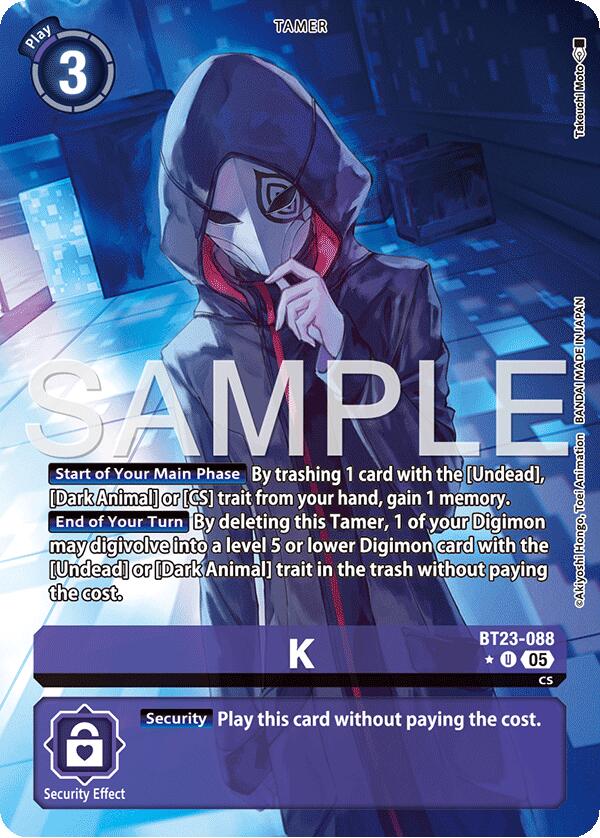 K [BT23-088] (Alternate Art) [Hackers' Slumber] - Destination Retro
