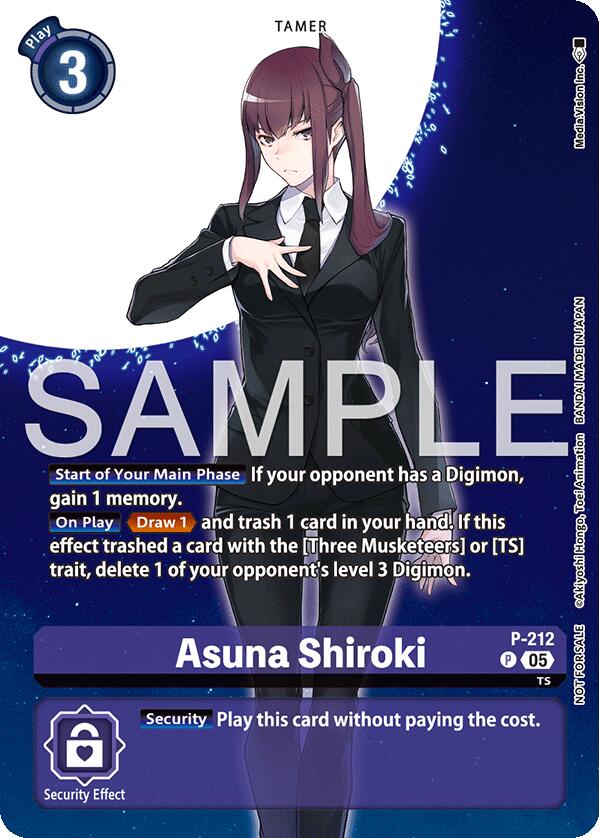 Asuna Shiroki [P-212] (Hacker's Slumber Box Promotion Pack) [Promotional Cards] - Destination Retro