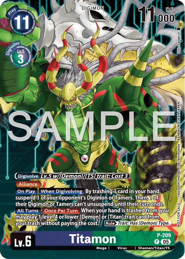 Titamon [P-209] (Hacker's Slumber Box Promotion Pack) [Promotional Cards] - Destination Retro