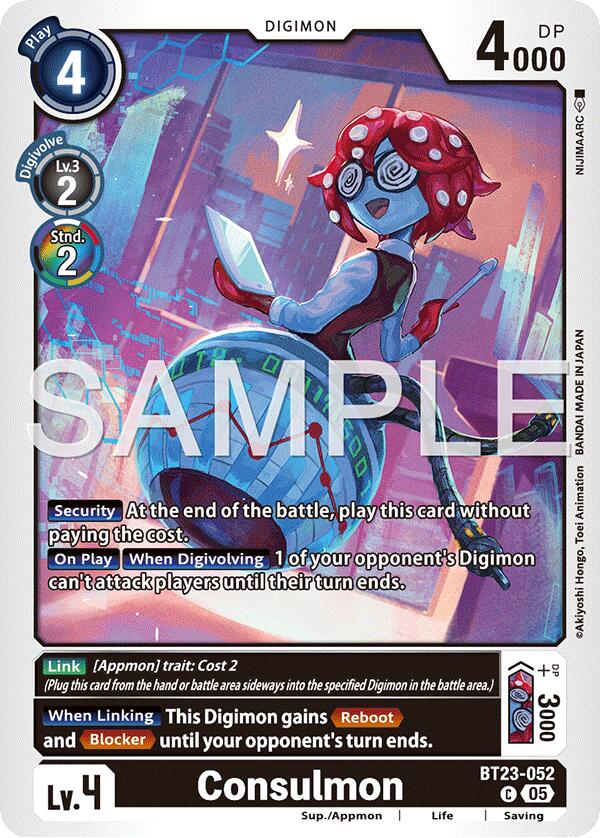 Consulmon [BT23-052] [Hackers' Slumber] - Destination Retro
