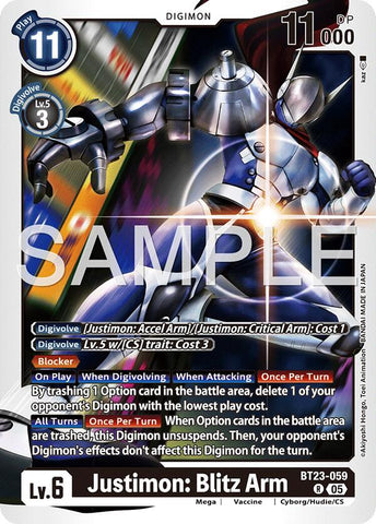 Justimon: Blitz Arm [BT23-059] [Hackers' Slumber] - Destination Retro