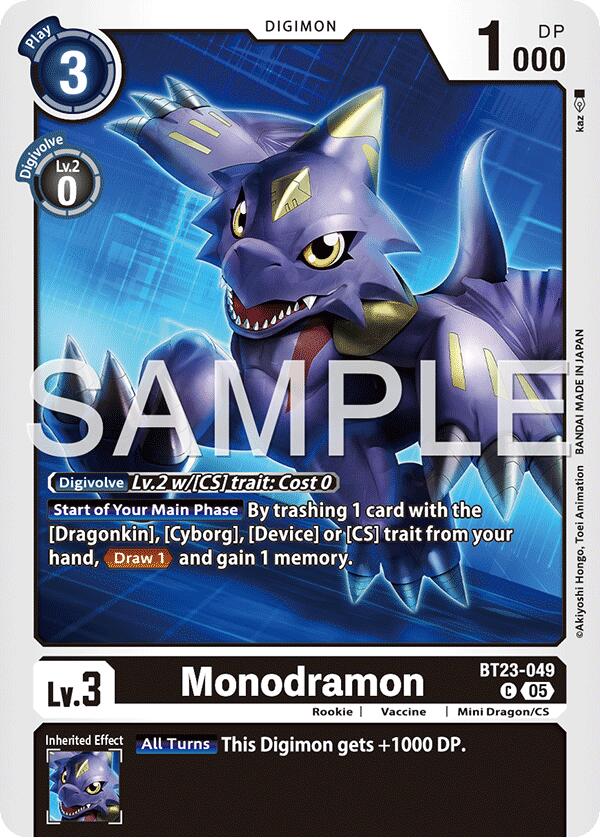 Monochromon [BT23-049] [Hackers' Slumber] - Destination Retro