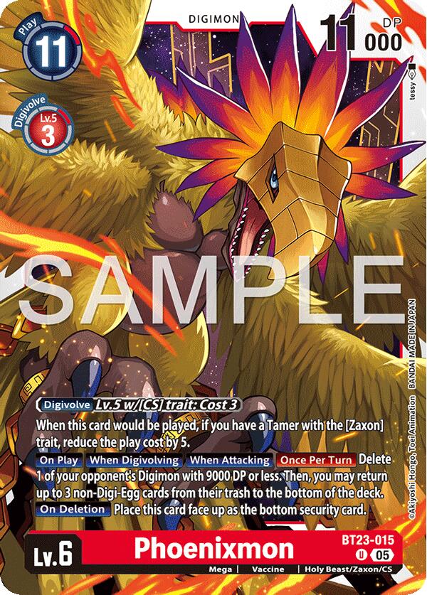 Phoenixmon [BT23-015] [Hackers' Slumber] - Destination Retro