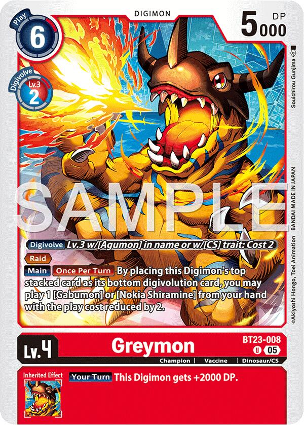 Greymon [BT23-008] [Hackers' Slumber] - Destination Retro